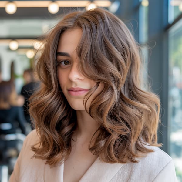 Layered Wavy Haircut 