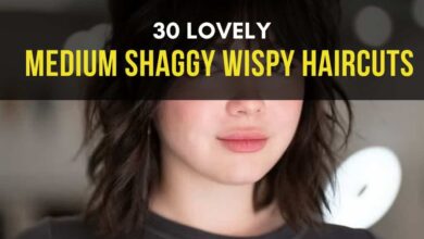 Lovely Medium Shaggy Wispy Haircuts