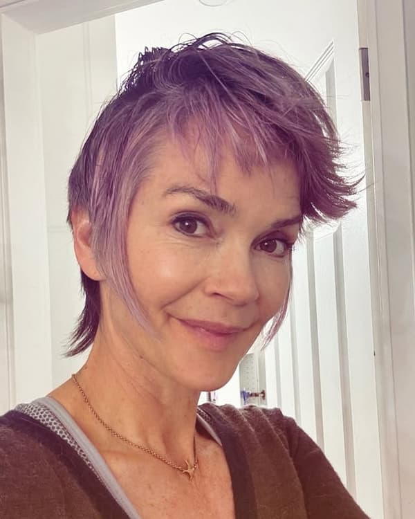 Purple Pixie Mullet