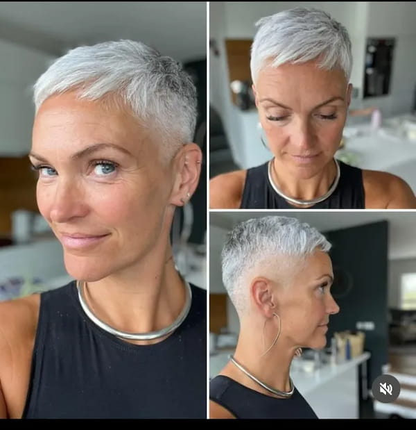 Short Pixie with Shaved Sides