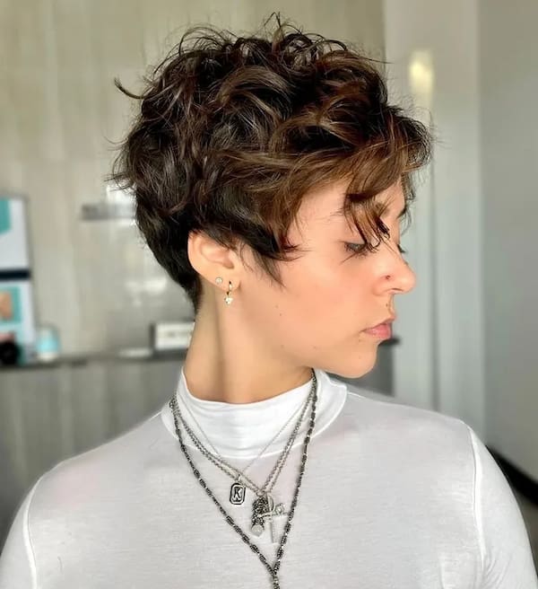 Textured Wavy Pixie 
