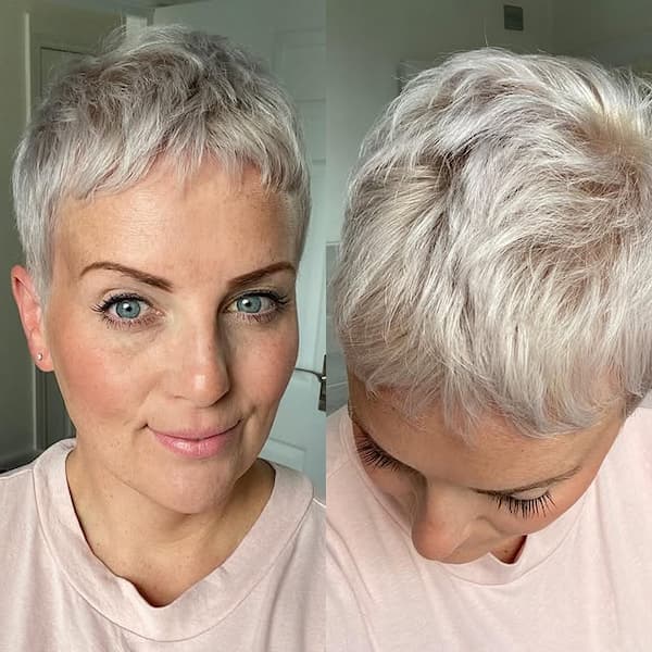 Very Short Blonde Pixie