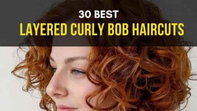 Cute Layered Bob Haircuts For Curly Hair