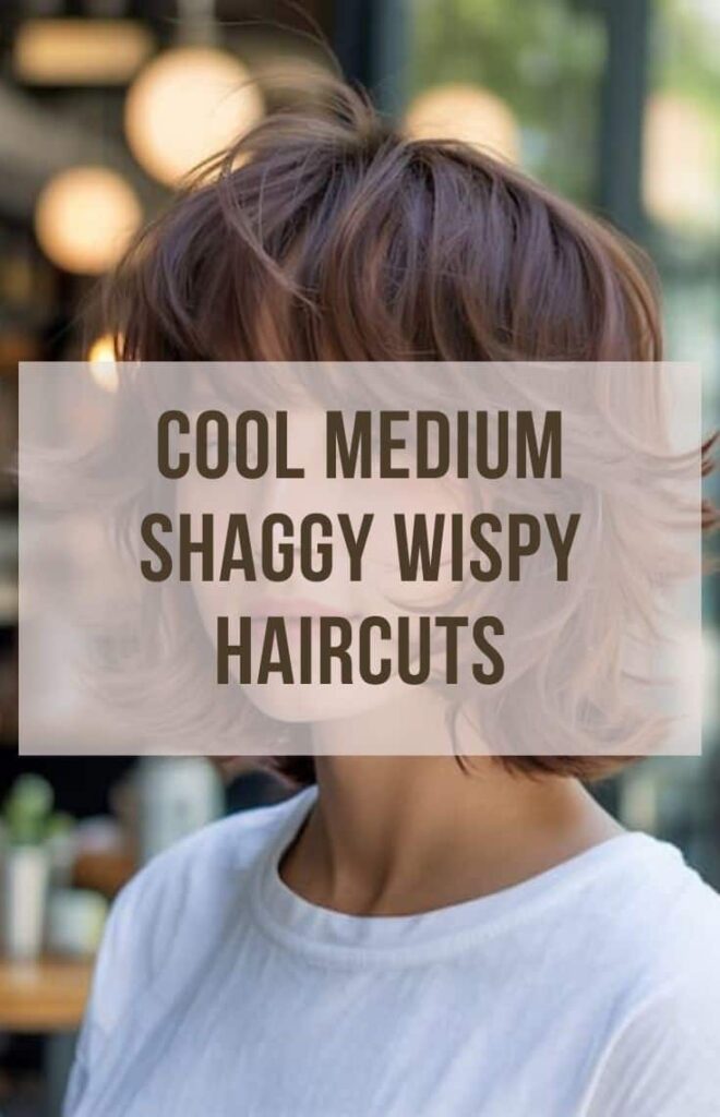 Lovely Medium Shaggy Wispy Haircuts