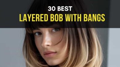 Best Layered Bob with Bangs