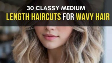 Classy Medium Length Haircuts for Wavy Hair