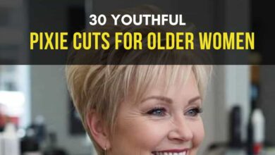 Youthful Pixie Haircuts for Older Women