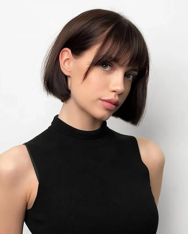 Classic Bob with Choppy Bangs