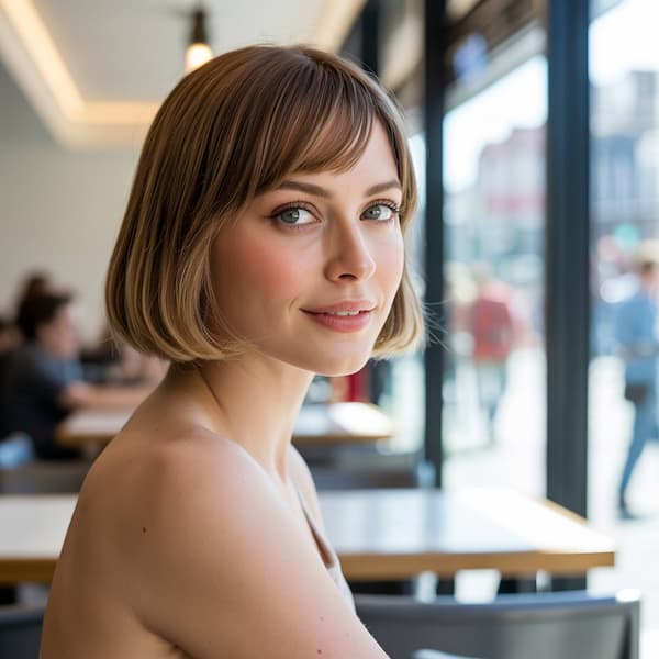 Classic Bob with Side Bangs  