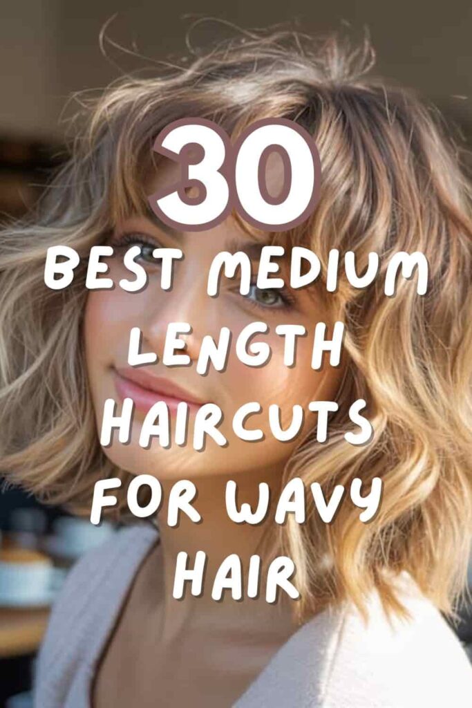 Classy Medium Length Haircuts for Wavy Hair