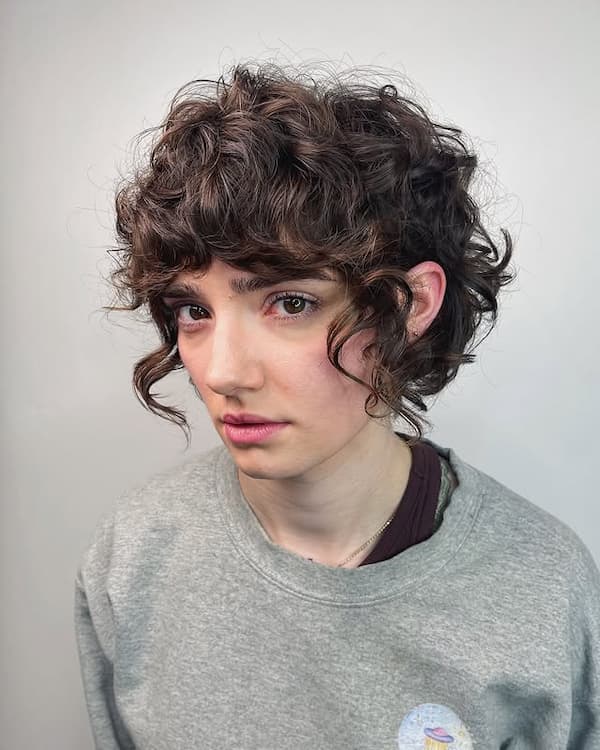 Curly Shaggy Bob