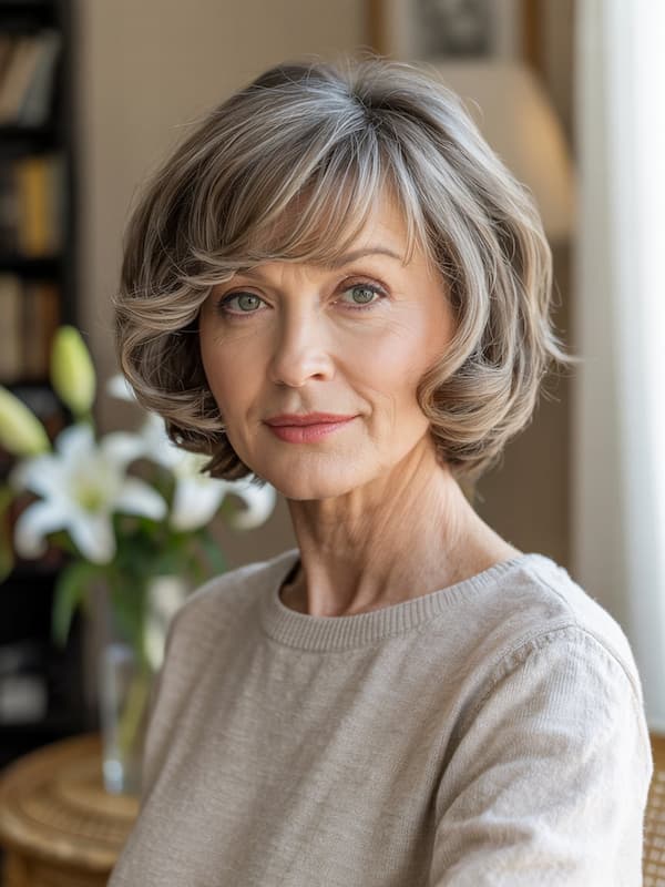 English Bob with Bangs 