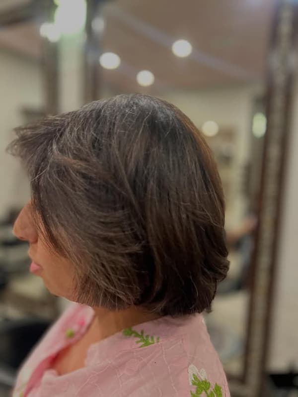 Feathered Layered Bob for Thick Hair