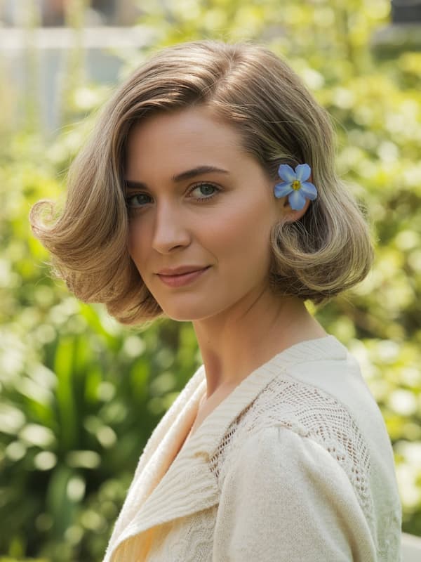 Layered Bob with Feathered Ends