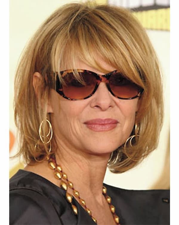 Layered Bob with Side Bangs 