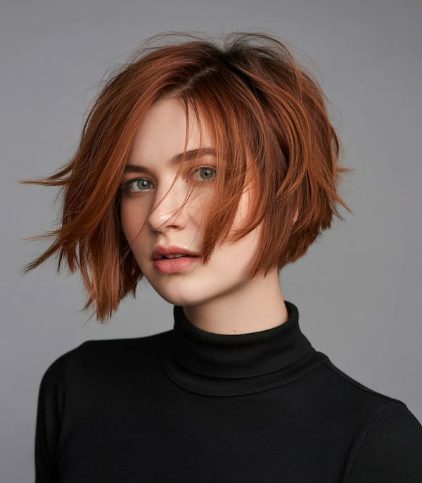 Messy Layered Inverted Bob 