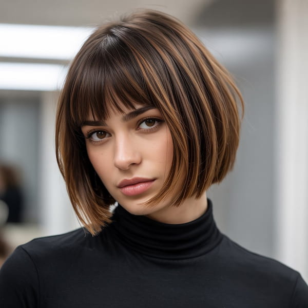 Mixed-Tone French Bob 