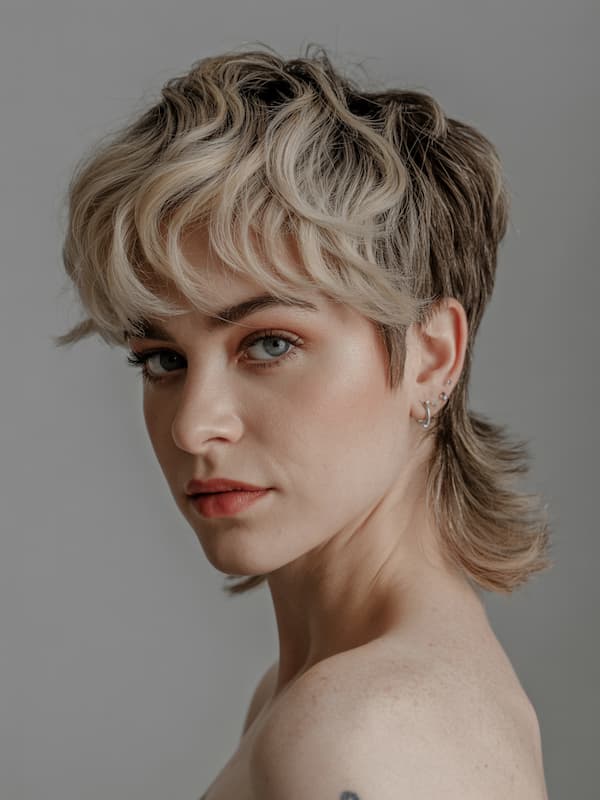 Mixed-Tone Pixie Mullet