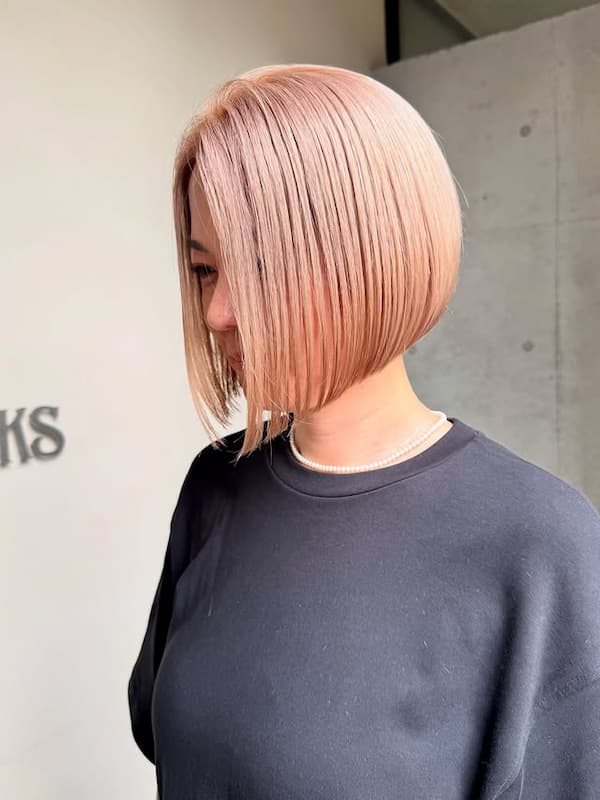Pink Inverted Bob
