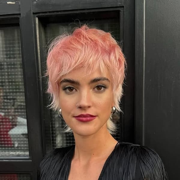 Pinkish Pixie Mullet 
