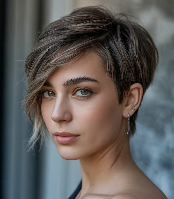 Pixie and Long Side Bangs 