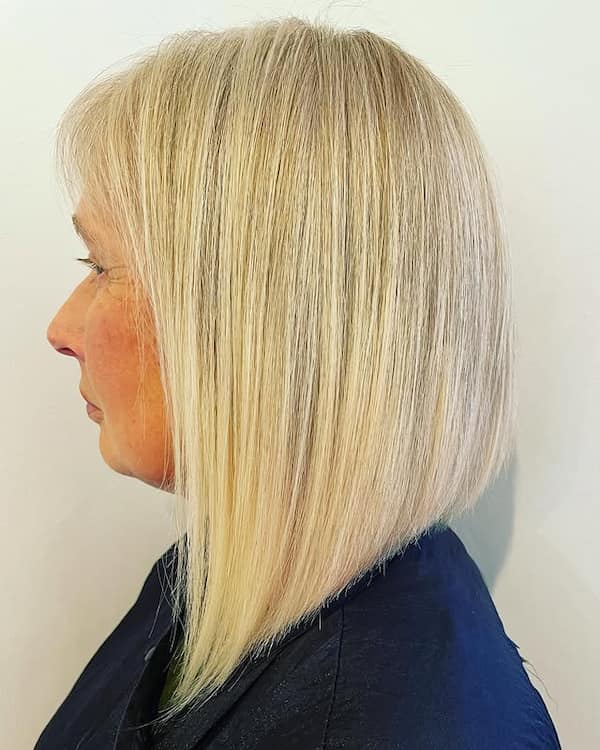Pure Blonde Inverted Bob