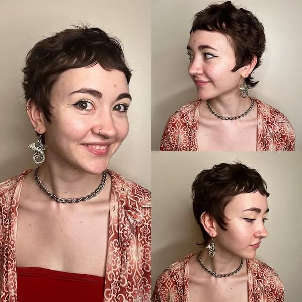 Short Razor Pixie Mullet
