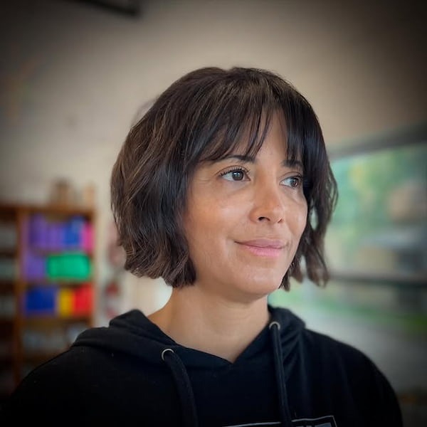 Simple French Bob with Curtain Bangs