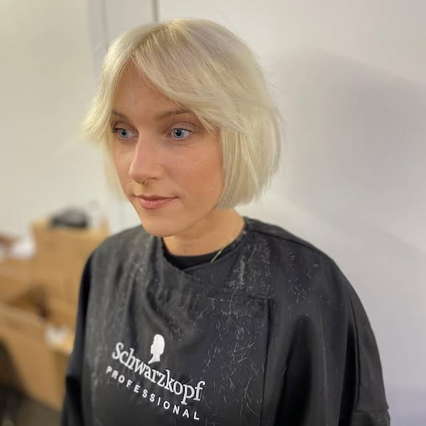 Soft Bob with Mini Curtain Bangs 