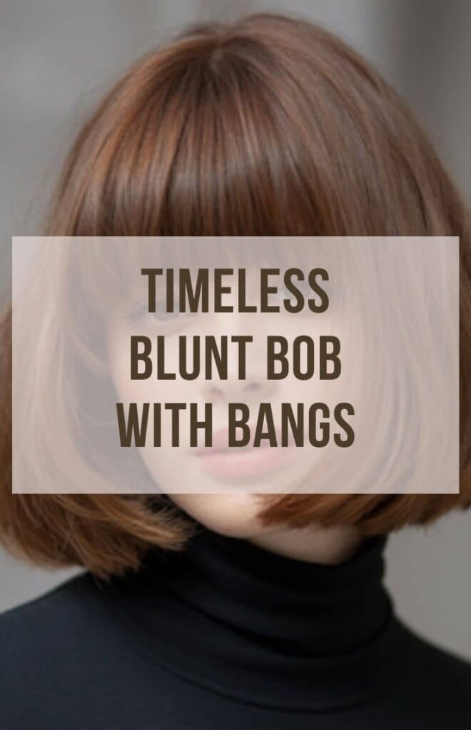 Timeless Blunt Bob with Bangs