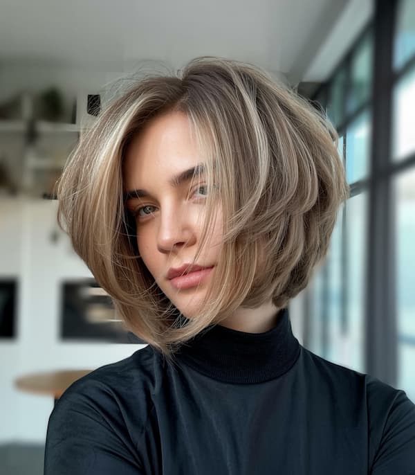 Voluminous Inverted Bob 