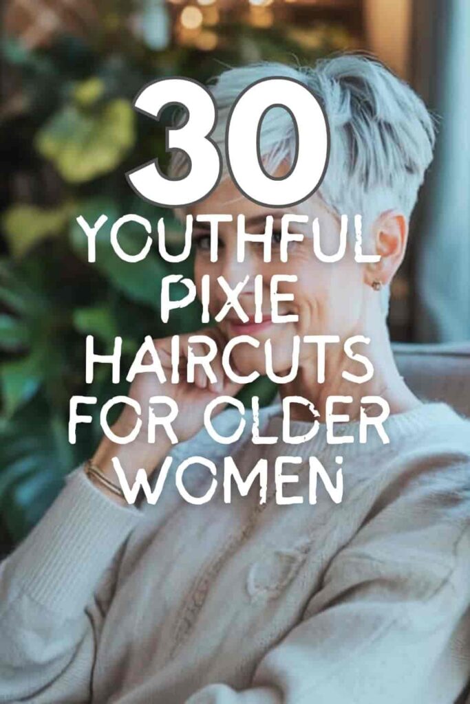 Youthful Pixie Haircuts for Older Women
