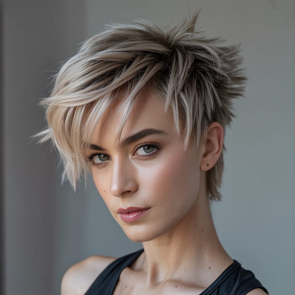 Angled Spiky Pixie 
