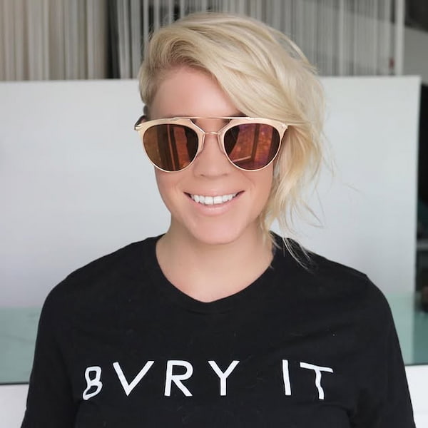 Blonde Pixie with Long Side Bangs