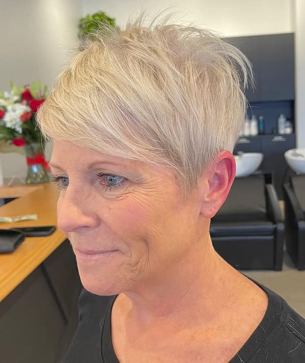 Blonde Pixie with Spikes for Mature Women&nbsp;