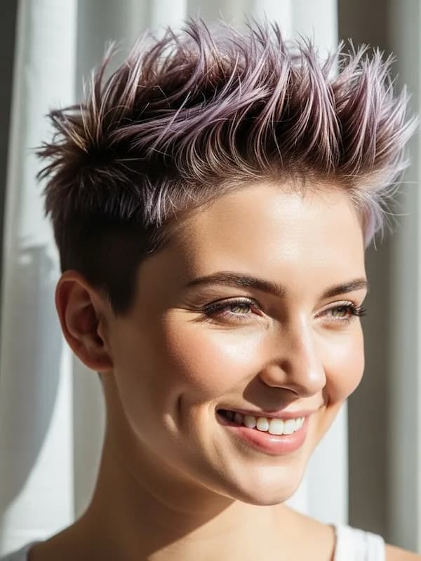 Brushed Up Spiky Hair