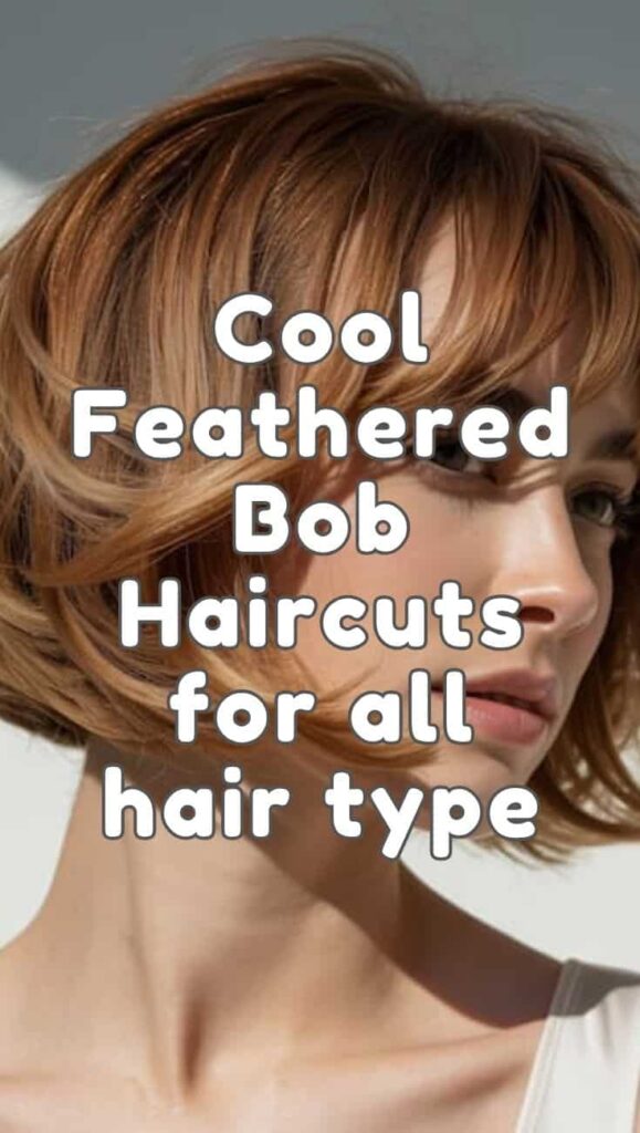 Cool Feathered Bob Haircuts for all Face Types