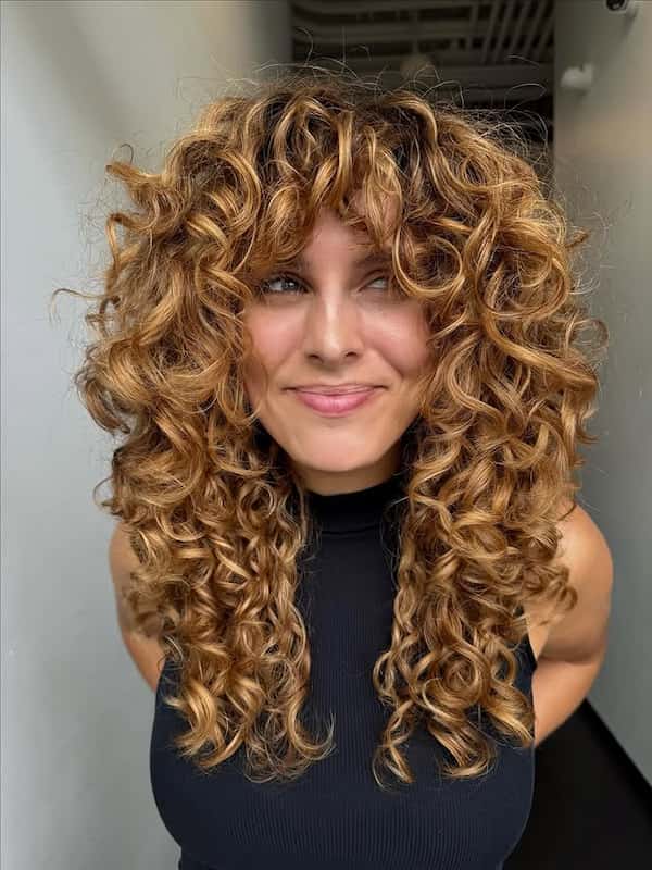 Curly Shag for Medium-Length Hair 