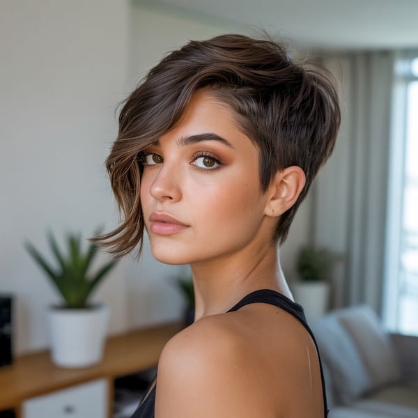 Cute Asymmetrical Pixie