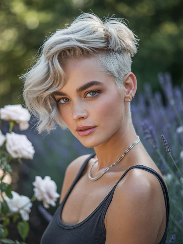 Disconnected Long Edgy Pixie 