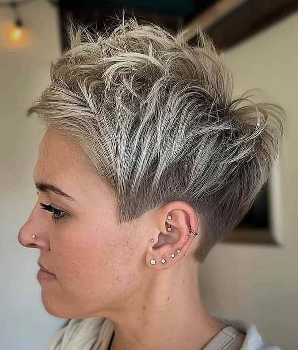 Undercut Pixie with Spiky Layers 