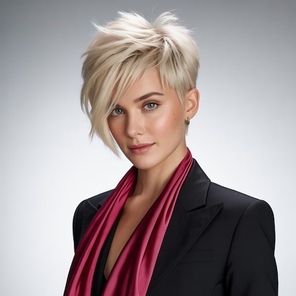 Long Asymmetrical Pixie with Spikes 