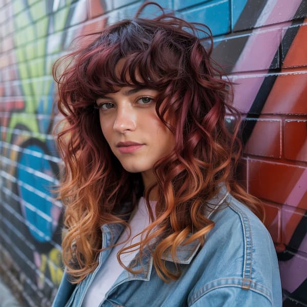Multi-Colored Long Shaggy Cut 