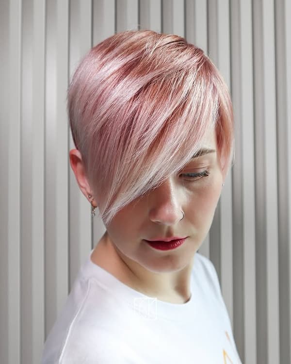 Pinkish Asymmetrical Pixie 