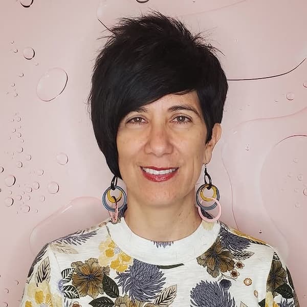 Pure Black Asymmetrical Pixie&nbsp;