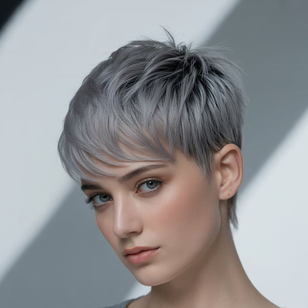 Razor Pixie Cut with Subtle Spikes 