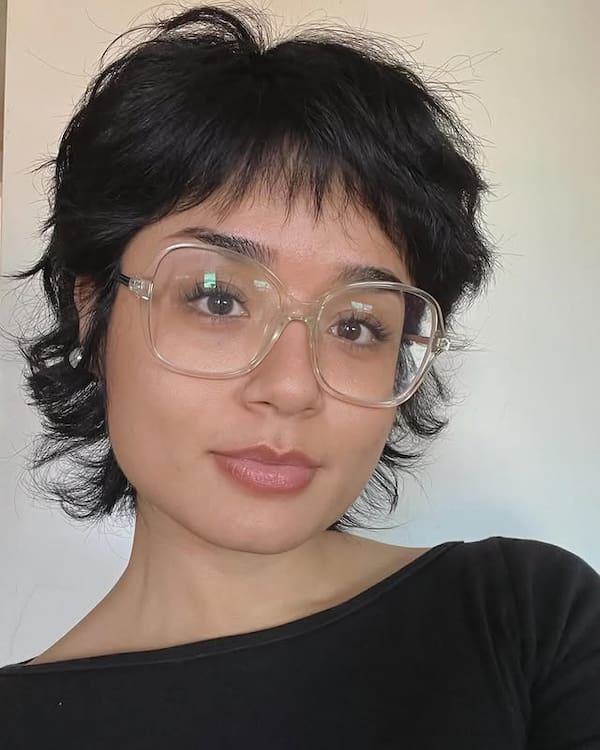 Razor Shaggy Cut with Wispy Bangs