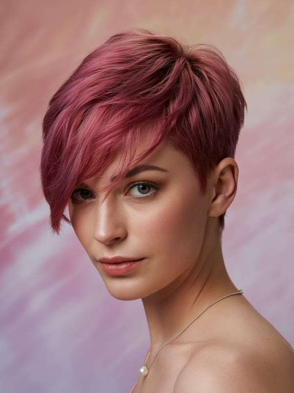Reddish Asymmetrical Pixie 