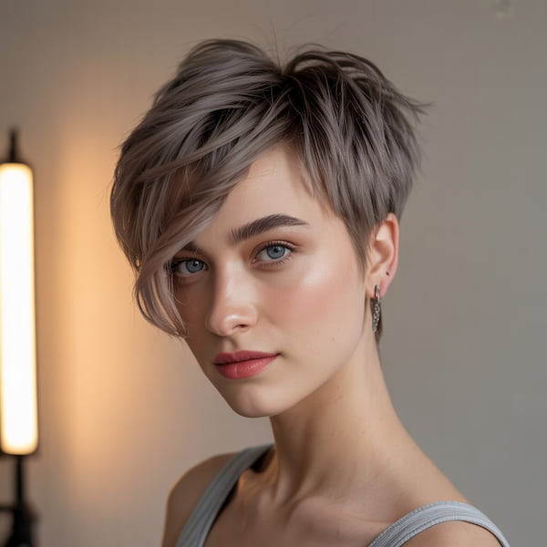 Shaggy Asymmetrical Pixie&nbsp;