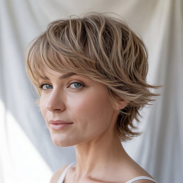 Shaggy Pixie with Feathered Ends&nbsp;